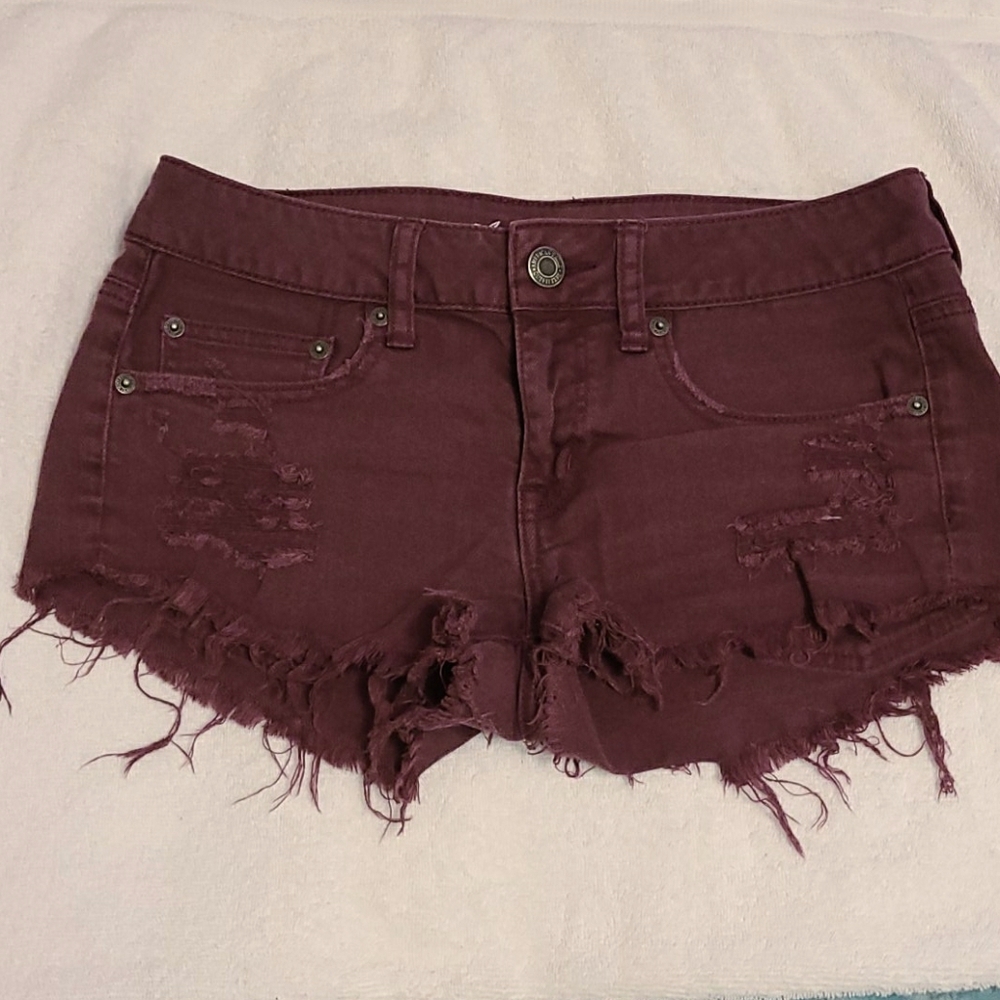 American Eagle Maroon Shorts